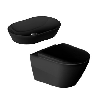 Duravit D-Neo Bathroom Set Black
