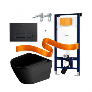 D-Neo Black Bathroom Set with Flush tank from Duravit 