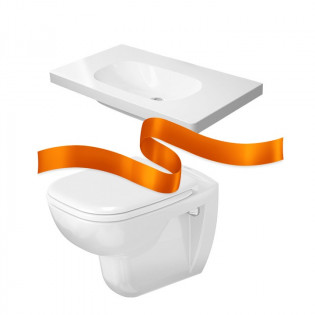 طقم حمام ديورافيت دي كود أبيض 