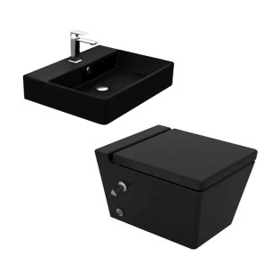 Sanipure Kepler Bathroom Set Black