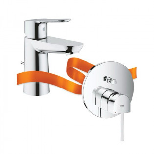 خلاط حوض باو ايدج و خلاط بانيو جروهي بلس كروم جروهى 