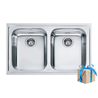 حوض مطبخ لوجيكا استانلس تحت رخامة مستطيل 86*50 سم   فرانكى