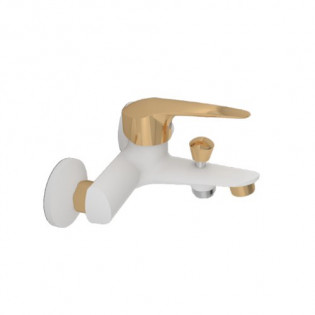 Sarrdesign Segura Bathtub Mixer White x Gold