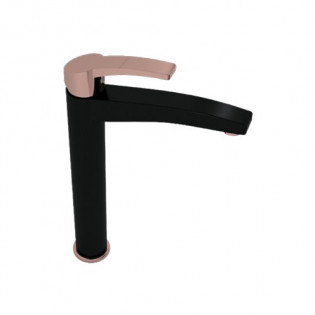 Basin Mixer Amazon Matt Black x Rose Gold Sarrdesign