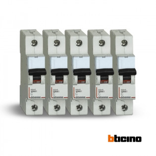 Bticino 1 Phase 24 Line Circuit Breaker 6 KA Bundle-24 Pcs