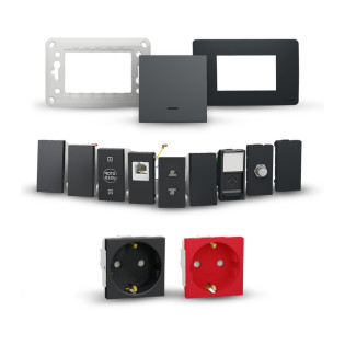 باقة تشطيب نيو يونيكا جرافيت شنايدر اليكتريك - 541 قطعة