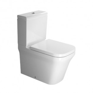 مرحاض كامل بي 3 كومفورت أبيض بيضاوي 65 × 36  سم ديورافيت