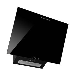 شفااط بالمدخنة 90سم اسود كريستال ايكوماتيك