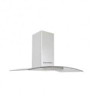 Ecomatic Chimney Hood 90 Cm Stainless Curvy Crystal