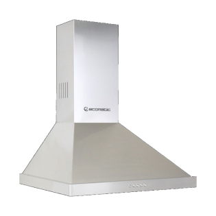 شفاط هرمي ديكوري بالمدخنة 60 سم أستانليس ايكوماتيك 