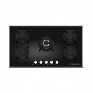 مسطح بلت ان غاز 5 شعلة 90 سم اسود زجاجي إيكوماتيك