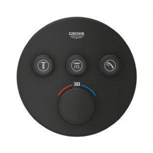 وش خلاط دفن دائري جروهي جروثيرم سمارت كنترول اسود مطفي 