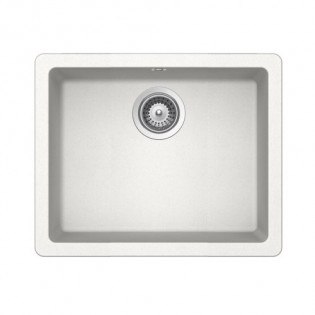 حوض مطبخ ريجا ابيض مطفي تحت رخامة مستطيل 55 * 43سم روكا