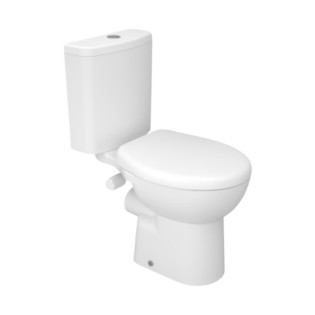 Sanipure Flora Floor Standing Toilet With Douche & Seat Cover White