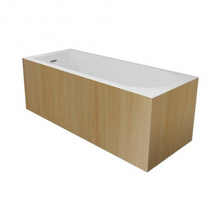 بانيو سيمليس مستطيل سانيبيور تريڤي 170 × 70 × 55  سم إلم بالجوانب