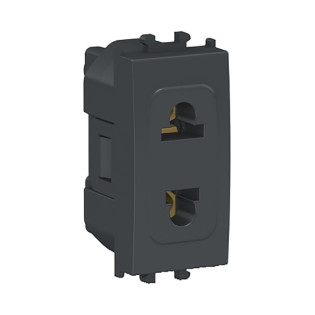 Schneider Electric Easy Styl Euro-US Socket OutletOutlet  10 amp Black 