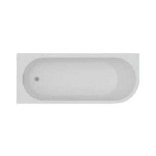 بانيو سيمليس ديوراڤيت سانتوريني زاوية شمال 170× 70 سم ابيض