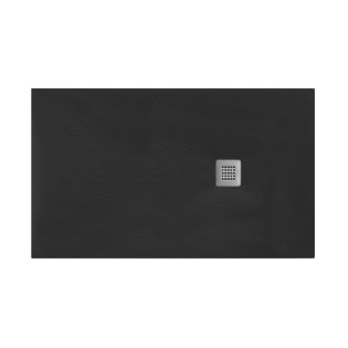 بانيو قدم مستطيل ديورافيت مستطيل 160×80 سم اسود