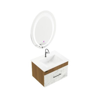 Beroia Furniture Unit with Washbasin 60x46 Cm Carara