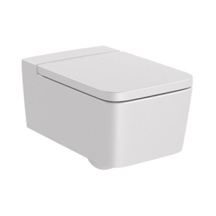 مرحاض معلق مربع مع سيديلي روكا انسبيرا بيرل جراي