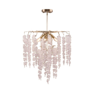 Kandil Chandelier 8 Bulbs Solitaire Gold 