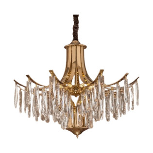 نجفة قنديل 8 لمبة سولتير جولد