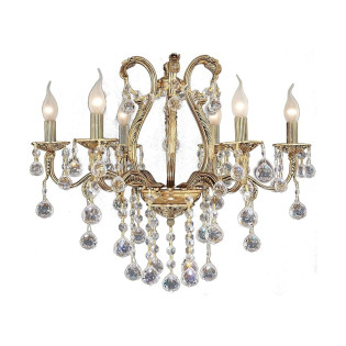 Kandil Chandelier 8 Bulbs Solitaire Gold 