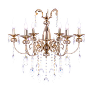 Kandil Chandelier 8 Bulbs Solitaire Gold 