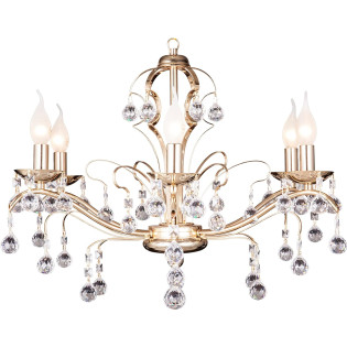 Kandil Chandeliers 6 Bulbs solitaire gold 