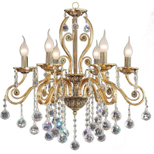 نجف قنديل 6 لمبة سولتير جولد