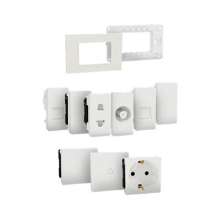 باقة تشطيب شنايدر اليكتريك ميلوز ايفوري - 323 قطعة