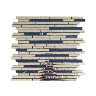 Beroia Mosaic Tiles Sheet 30 x 30 cm Gold