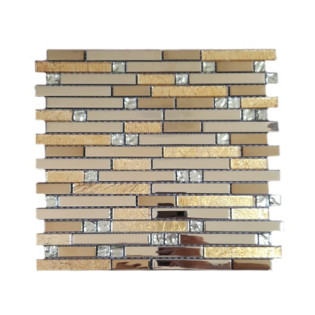 شيت موزايك حائط بيرويا ذهبى 30  × 30 سم 
