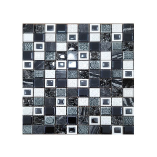 Beroia Mosaic Tiles Sheet 30 x 30 cm Grey
