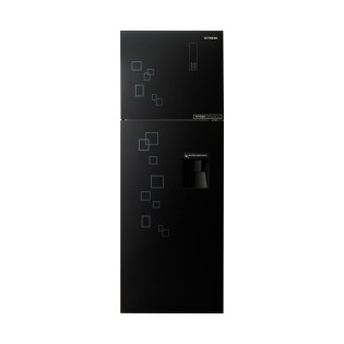 Fresh Refrigerator 426 Liters Glass Black