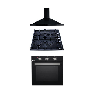 Purity Hood 60 Cm with Gas Hob 60 Cm & Gas Oven 60 Cm 