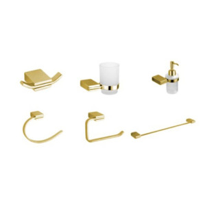 طقم اكسسوارات حمام 6 قطع انفينتي دهبي