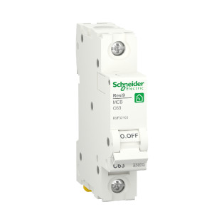Schneider Electric Resi9 MCB Circuit Breakers 1 Pole 63 Amp
