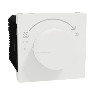 مفتاح تحكم سرعة المروحة اليكتريك شنايدر ميلوز ابيض