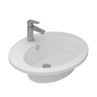 حوض سانيبيور ساترن كونترتوب 60 سم ابيض