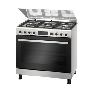 Bosch Serie 6 Freestanding Gas Cooker with 5 Gas Burner Stainless Steel 