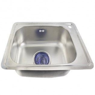 حوض مطبخ كورجي استانلس تحت رخامة مستطيل 67×47 سم   بيورتى