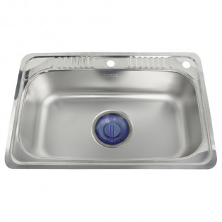 حوض مطبخ كورجي استانلس تحت رخامة بيضاوي 51*78 سم   بيورتى