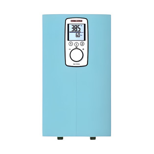 سخان مياه شتيبل الترون بريميم كهرباء 10-12 كيلو وات أزرق فاتح