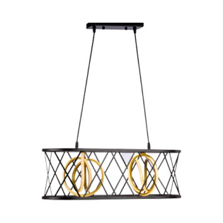 معلقة قنديل 2 لمبة 60×20 سم اسود 