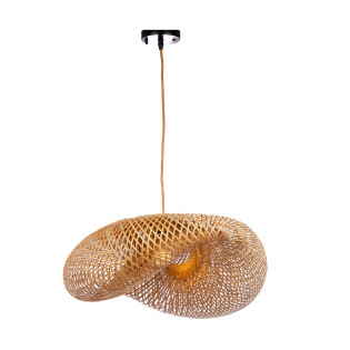 Kandil Boho Wooden Pendant 1 Bulb 45 x 60 cm