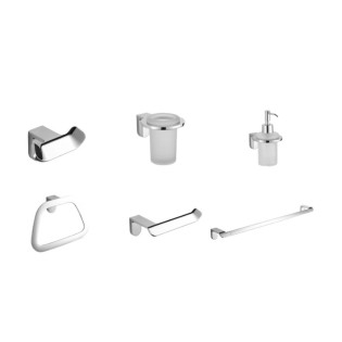 Infinity Bathroom Accessories Set Chrome