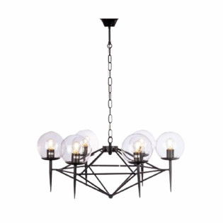 نجفة قنديل 100× 90 سم 8 لمبه اسود