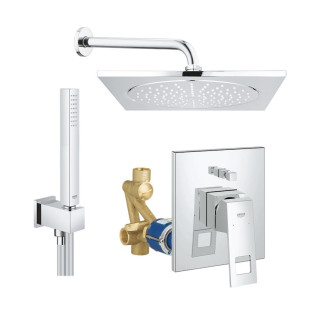 Grohe Concealed Mixer with Diverter, Grohe Hand Shower ,Grohe 2 Outlet- Bathtub Mixer Concealed Body ,Grohe Shower Head with Shower Arm 