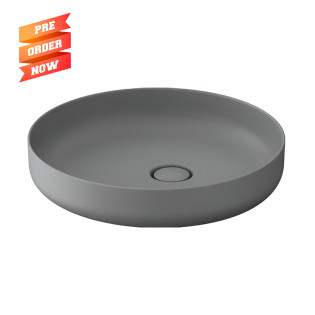 حوض كونترتوب ديورافيت فيتريوم 46 سم رمادى فاتح